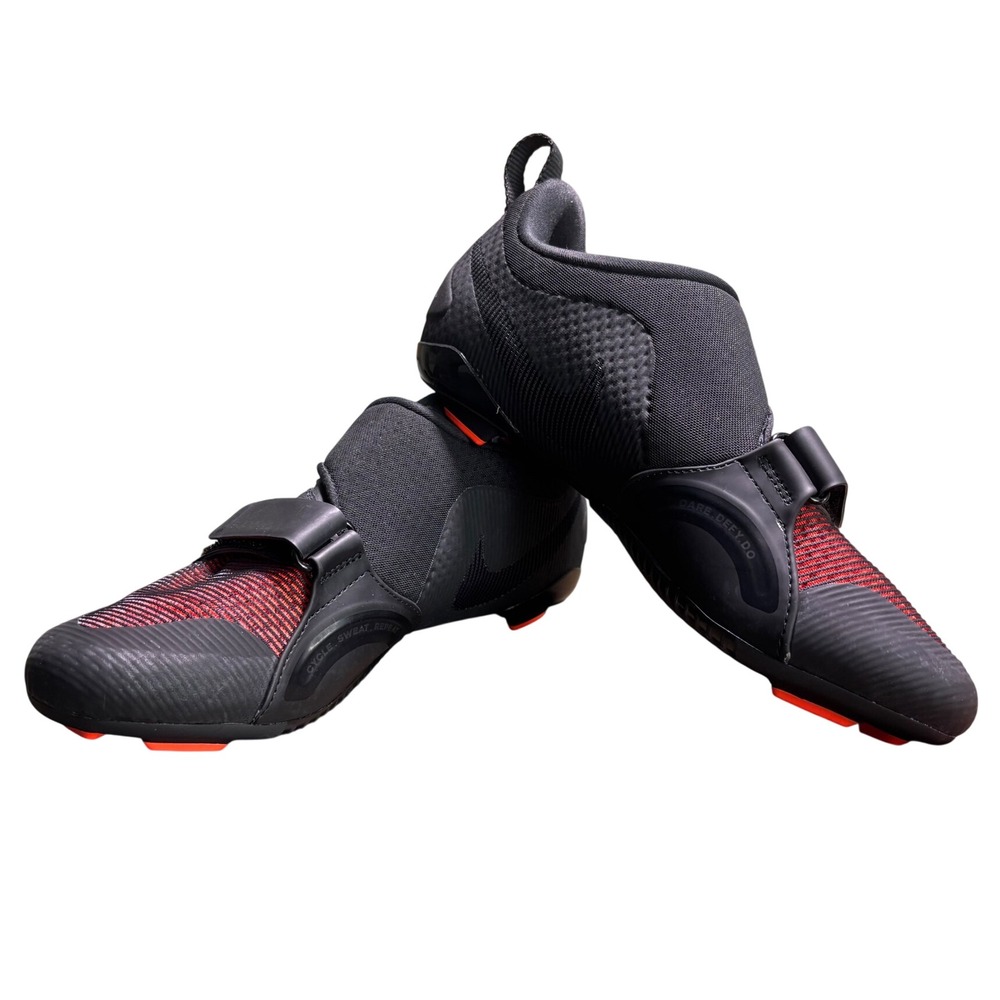 Nike SuperRep Cycle Indoor Cycling Shoes Black Crimson Red Peloton Bike Womens 9